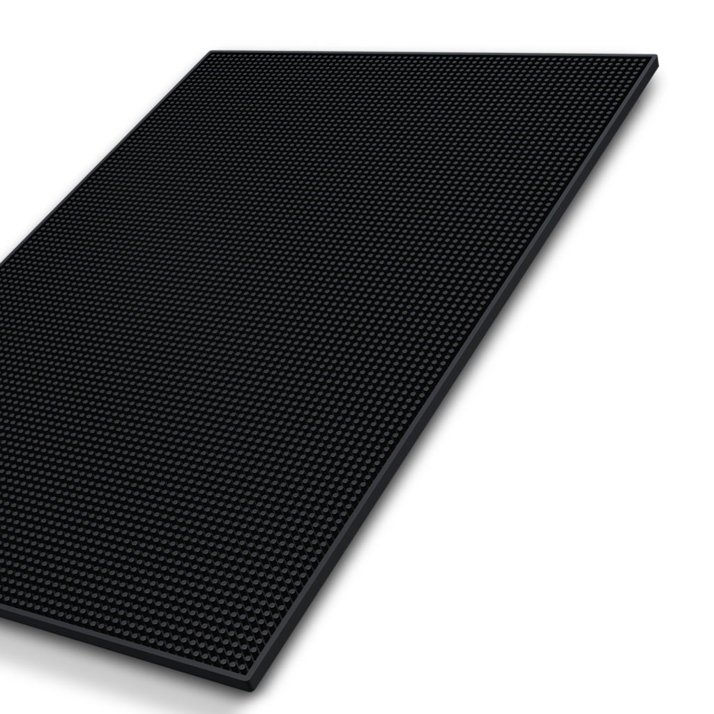 Esatto Service Mat 12” x 18”, Black – Sturdy and Environmental Mat for Kitchens, Bars, Coffee Shops, Restaurants, 1 Pack