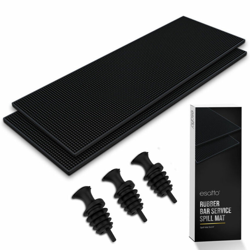 SET-OF-2-WIDE-BAR-MATS-DRY-MATS-8-X-24-INCHES-AND-3-POURERS-PS-BLK-1024x1024